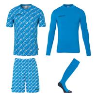 Uhlsport Progressive Keeperstenue Pack Kids Blauw