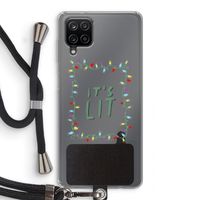 It's Lit: Samsung Galaxy A12 Transparant Hoesje met koord