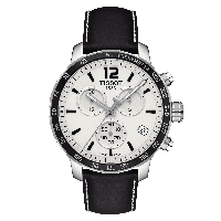 Horlogeband Tissot T095.417.16.037.00 / T600035409 Leder Zwart 19mm