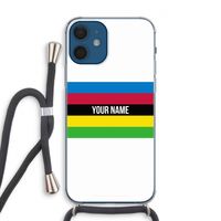 WK Wielrennen: iPhone 12 Transparant Hoesje met koord