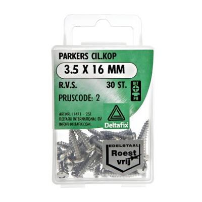 Parkers ck 3,5x16mm rvs 30st - Deltafix