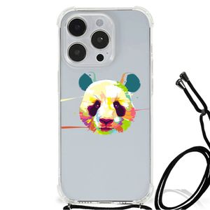 iPhone 14 Pro Stevig Bumper Hoesje Panda Color