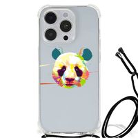 iPhone 14 Pro Stevig Bumper Hoesje Panda Color - thumbnail