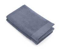 WALRA Gastendoek Soft Cotton Indigo - 2x 30x50 cm