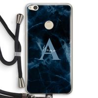 Midnight Marble: Huawei Ascend P8 Lite (2017) Transparant Hoesje met koord