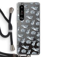 Poezen: Sony Xperia 1 III Transparant Hoesje met koord