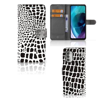 Motorola Moto G51 5G | Telefoonhoesje | Met pasjeshouder | Slangenprint