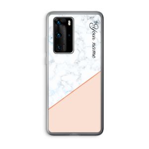 Marmer in stijl: Huawei P40 Pro Transparant Hoesje