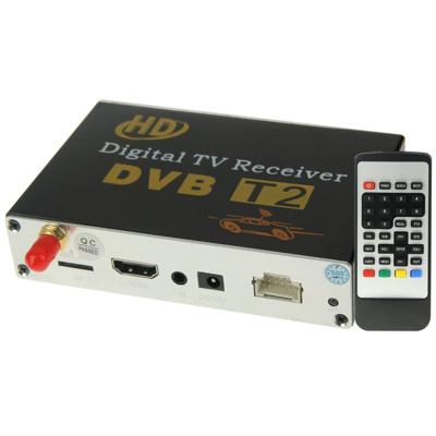 High Speed 90km/h H.264 / AVC MPEG4 Mobiele Digitale DVB-T2 TV Receiver voor in de auto, geschikt voor Europa / Singapore / Thailand / Africa ect. (zw