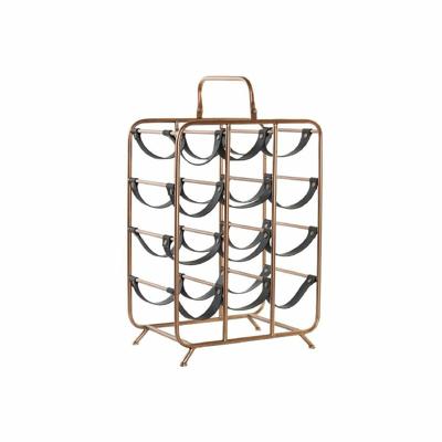 Flessenrek DKD Home Decor 37 x 23,5 x 54 cm Metaal Koper Polyurethaan