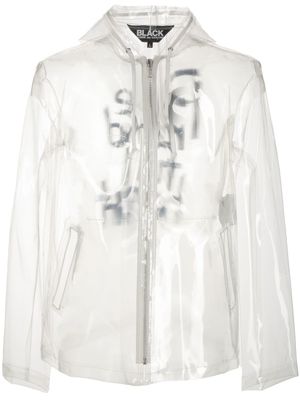 Black Comme Des Garçons veste à slogan imprimé - Tons neutres