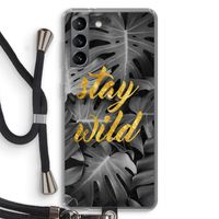 Stay wild: Samsung Galaxy S21 Transparant Hoesje met koord