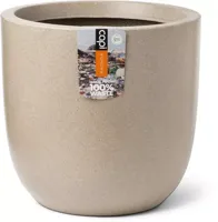 Capi waste bol smooth nl kunststof bloempot 43x41 cm terrazzo beige