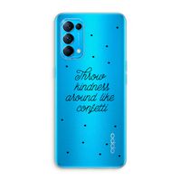 Confetti: Oppo Find X3 Lite Transparant Hoesje Confetti: Oppo Find X3 Lite Transparant Hoesje
