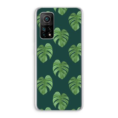 Monstera leaves: Xiaomi Mi 10T 5G Transparant Hoesje
