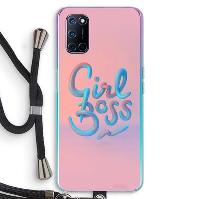Girl boss: Oppo A72 Transparant Hoesje met koord