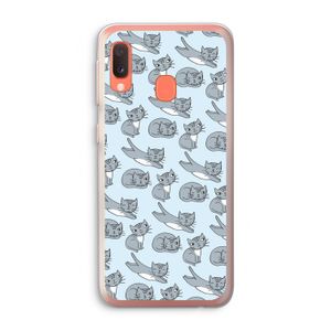 Poezen: Samsung Galaxy A20e Transparant Hoesje