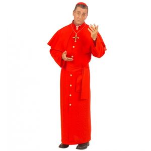 Rood Kardinaal kostuum voor mannen XL  -