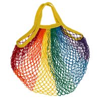 Draagtas - Pride/regenboog thema kleuren - katoen - 40 x 60 cm   - - thumbnail