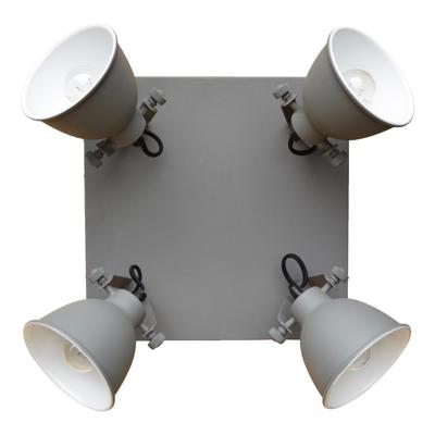 Urban Interiors Stoere plafondspotsIndustrial 4-lichts vintage grijs - AI-WL-07-255-VG