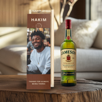Whiskey in bedrukte kist - Jameson