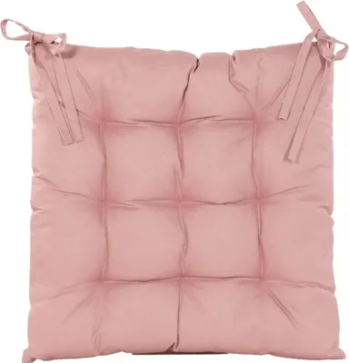 Anna&apos;s Collection zitkussen gewatteerd 38x38cm oud roze