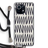 Marrakech Zigzag: Xiaomi Mi 11 Transparant Hoesje met koord