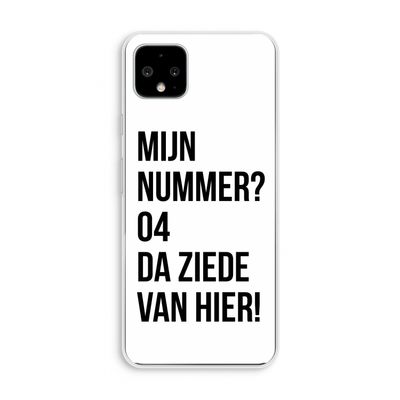 Da ziede van hier: Pixel 4 XL Transparant Hoesje
