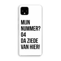 Da ziede van hier: Pixel 4 XL Transparant Hoesje