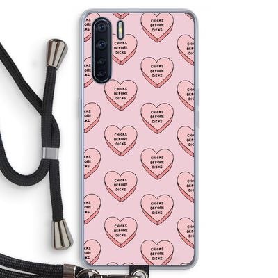 Chicks before dicks: Oppo A91 Transparant Hoesje met koord