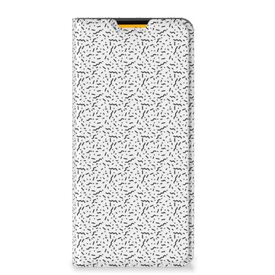 Samsung Galaxy M52 | Hoesje met Magneet | Stripes Dots Samsung Galaxy M52 | Hoesje met Magneet | Stripes Dots