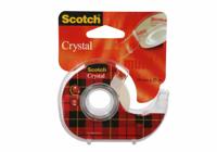 Scotch Plakband Crystal ft 19 mm x 25 m, blister met 1 afroller met 1 rolletje - thumbnail