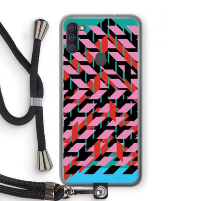 Skew Blush 2: Samsung Galaxy A11 Transparant Hoesje met koord