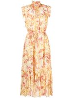 ZIMMERMANN robe mi-longue Matchmaker à fleurs - Jaune