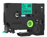 Huismerk Label Tape voor Brother TZe-741 | 18 mm x 8 m | Zwart op Groen - 1 stuk