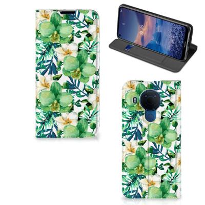 Nokia 5.4 Smart Cover Orchidee Groen Nokia 5.4 Smart Cover Orchidee Groen