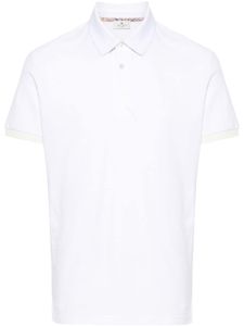 ETRO polo en coton à motif Pegaso brodé - Blanc