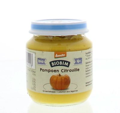Biobim Pompoen puree 4 maanden Demeter bio (125 gr)