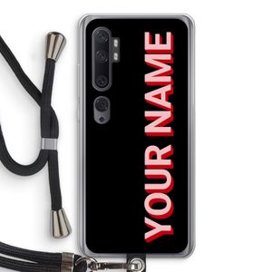 Namecase: Xiaomi Mi Note 10 Pro Transparant Hoesje met koord