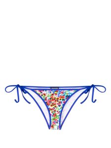 DSQUARED2 bas de bikini à fleurs - Bleu