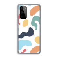 Memphis Shapes Blue: OnePlus 9 Pro Transparant Hoesje