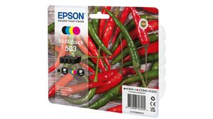 Epson 503 inktcartridge 4 stuk(s) Origineel Normaal rendement Zwart, Cyaan, Magenta, Geel