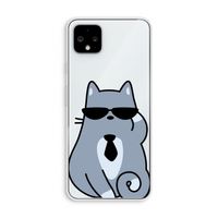 Cool cat: Pixel 4 XL Transparant Hoesje