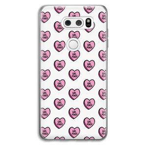 GIRL POWER: LG V30 Transparant Hoesje