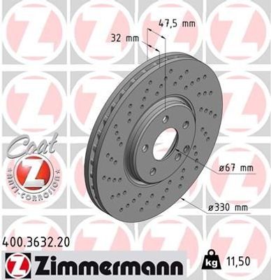 Remschijf Coat Z 400363220