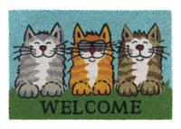 Deurmat Ruco prt. Welcome Cats 40x60cm Hamat - Hamat