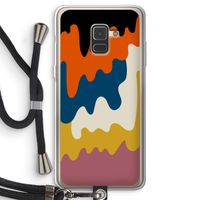 Baar A: Samsung Galaxy A8 (2018) Transparant Hoesje met koord