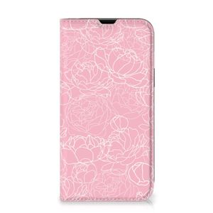 iPhone 13 Smart Cover White Flowers