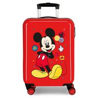Disney Trolley 55 Cm 4 Wheels Mickey Mouse Enjoy The Day Twister Red - thumbnail