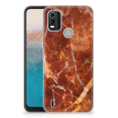 Nokia C21 Plus | TPU | Siliconen hoesje | Marmer Bruin